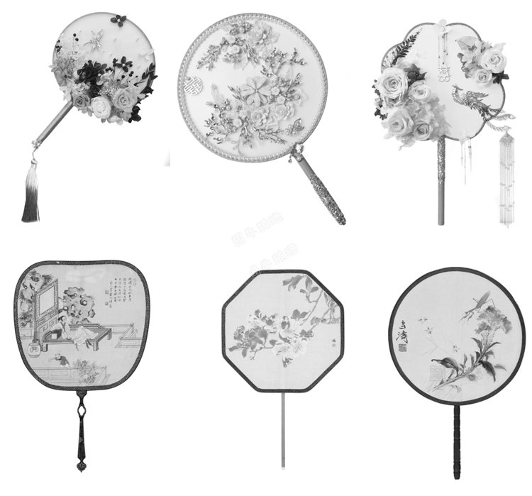 古风团扇扇子造型线稿PS笔刷预设procreate画笔送扇面图案素材5.jpg
