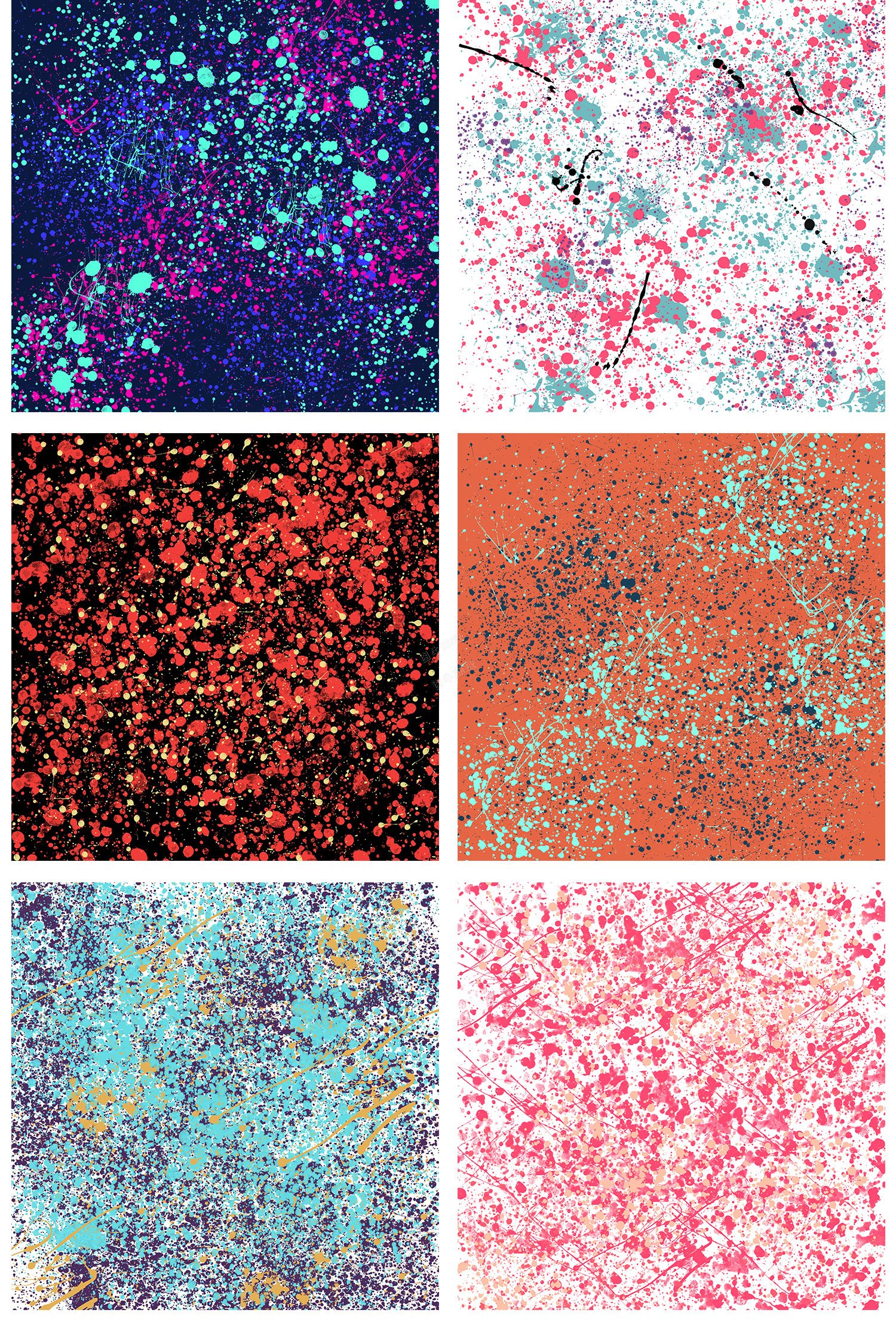 个性彩色喷墨泼墨水彩喷溅背景底纹贴图海报设计JPG高清图片素材7.jpg
