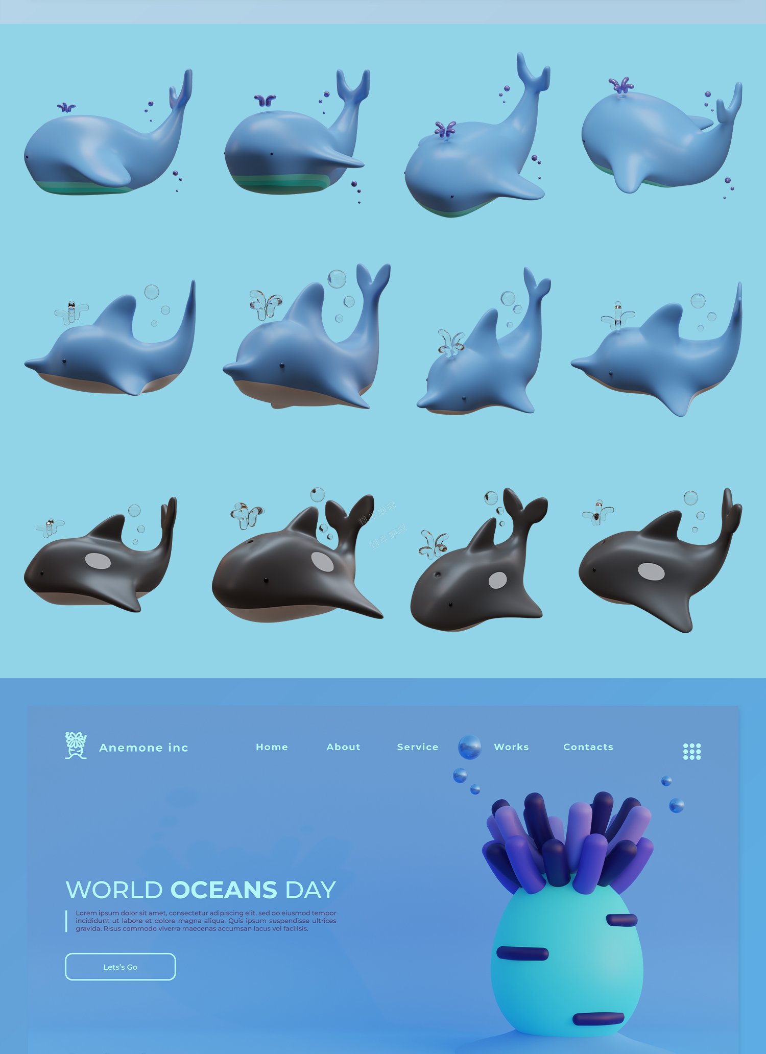 3D立体卡通多角度海底动植物海报设计元素PNG高清免扣图案PSD素材5.jpg